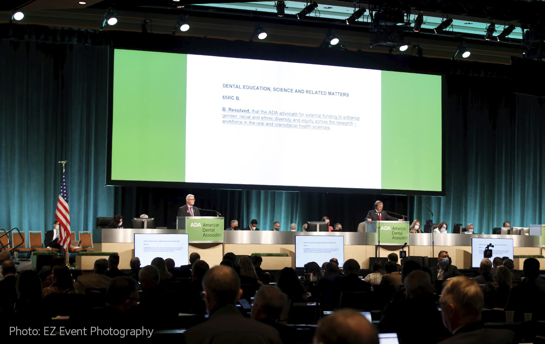 A photograph of the House of Delegates