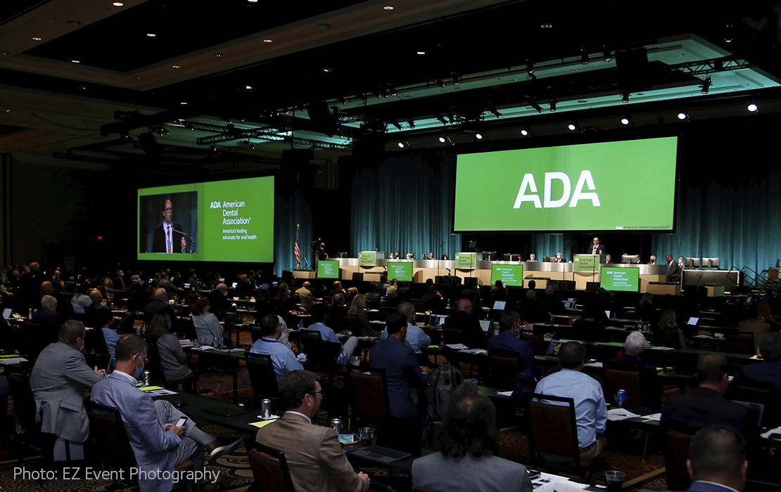 A photograph of the House of Delegates