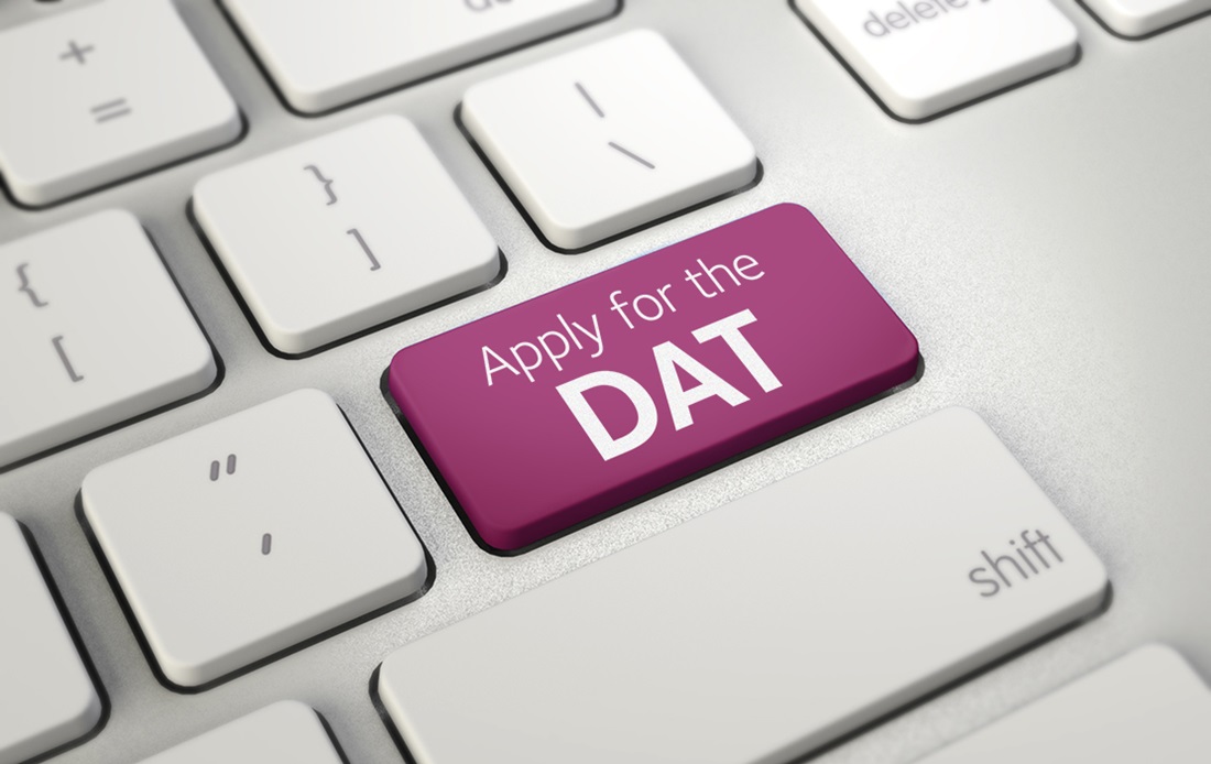 Apply for the DAT. Take the DAT during the spring of your junior year or the summer immediately after.
