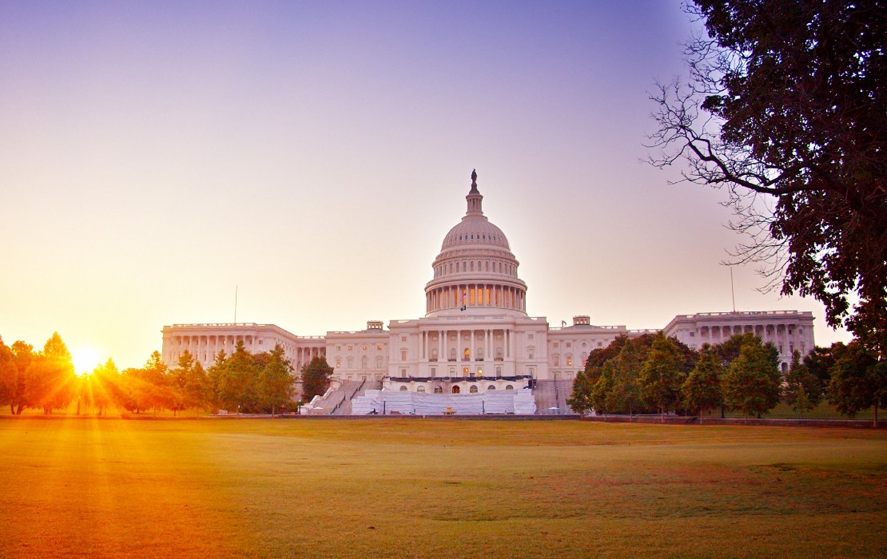 A photograph of the U.S. Capitol.