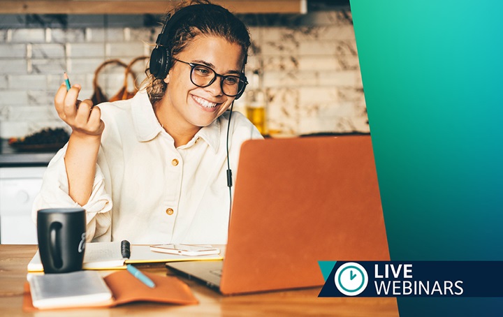 Practicioner participating in an ADA CE Live Webinar