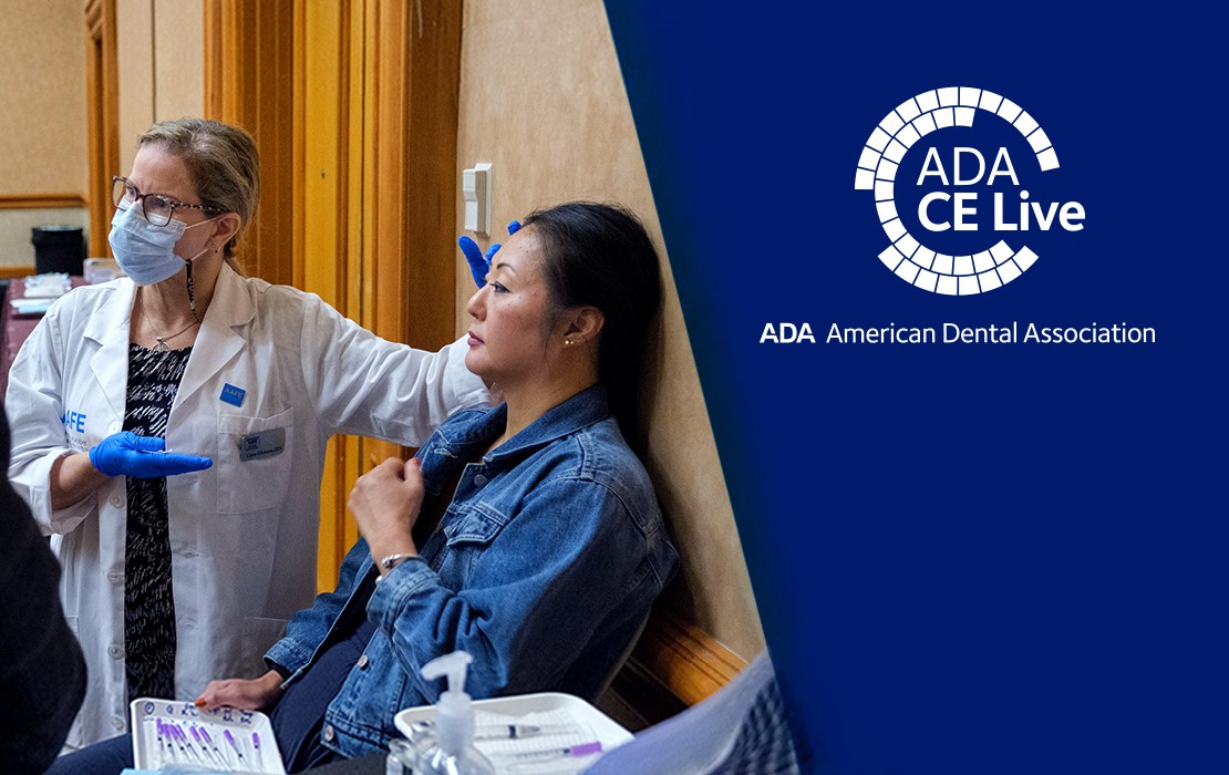 Dentist giving a demonstration on Botox
