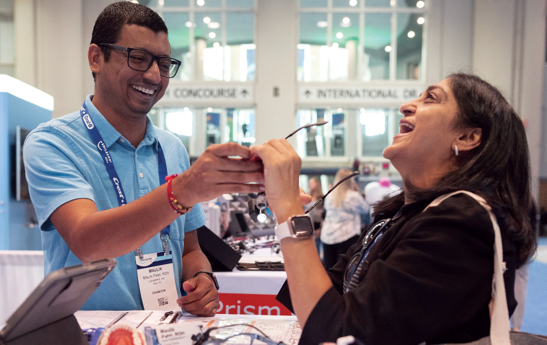 Two people at scientific session