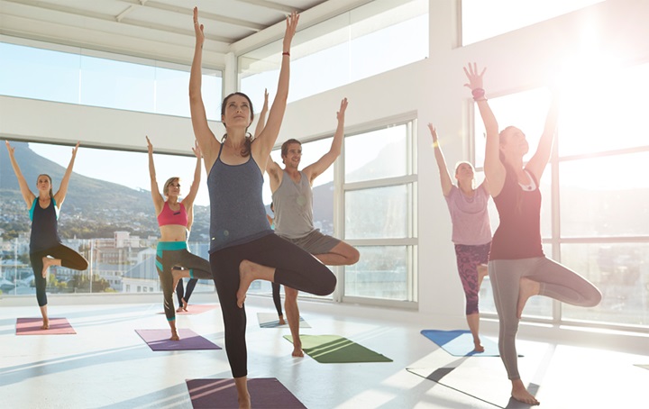 yoga participants