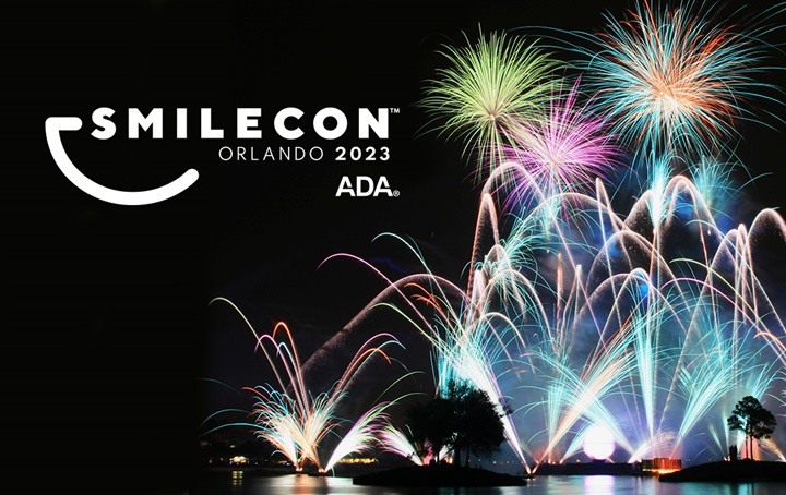 SmileCon 2023 in Orlando logo with fireworks