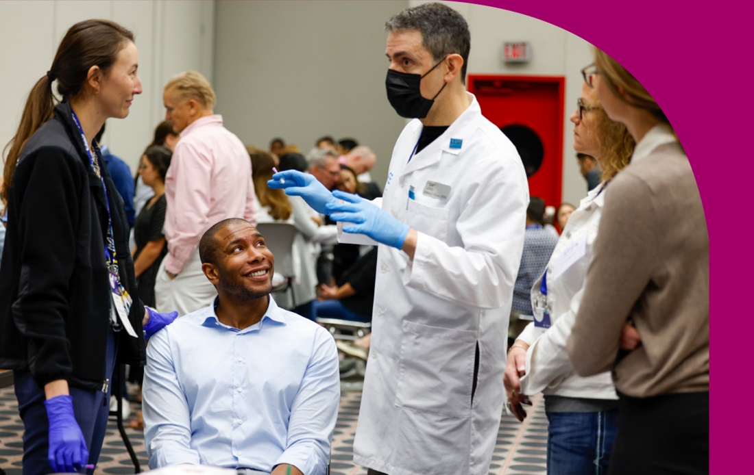 SmileCon attendees participating in Botox course