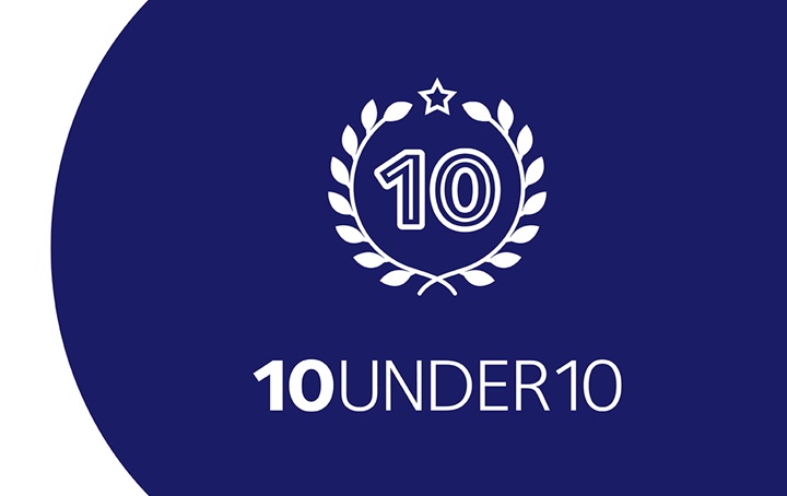 10 Under 10 Award graphic