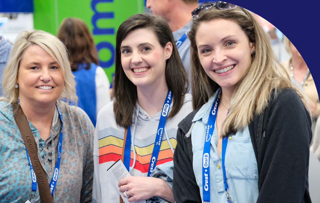 A picture of a dental team smiling during Smilecon