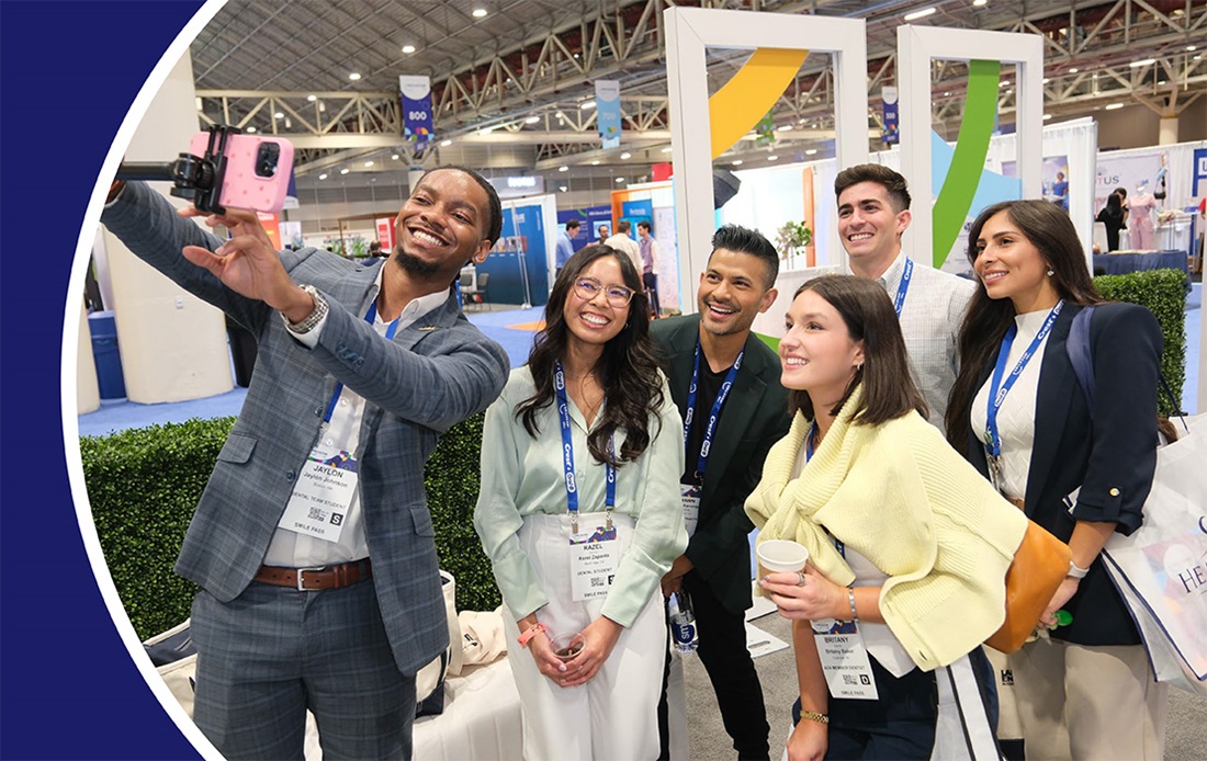 Group of attendees taking a selfie