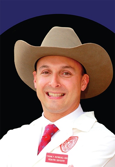 A photographic portrait of ADA Smilecon 2022 scheduled speaker, Dr. Tyrone Rodriguez