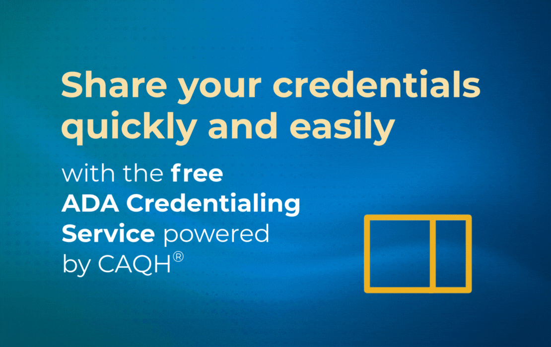 Free ADA Credentialing Service