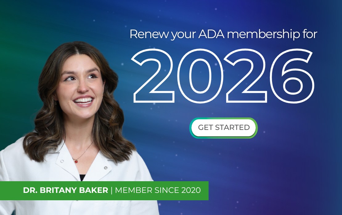 Renew your ADA membership for 2026