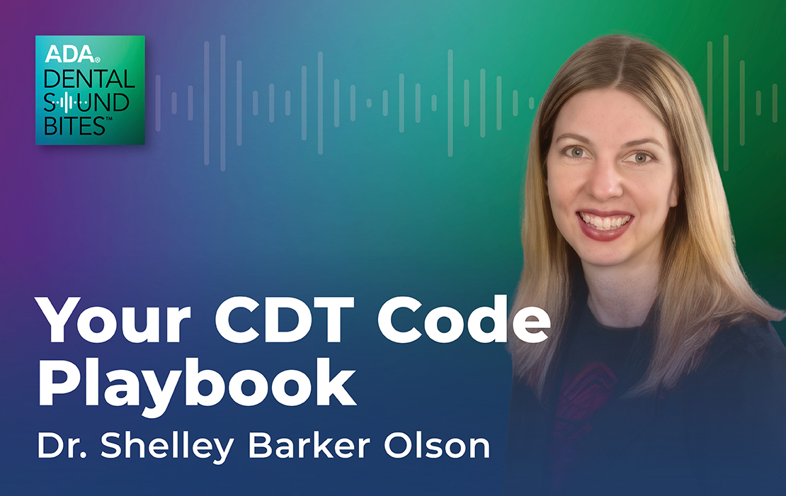 Your CDT Code Playbook pic of Dr. Shelley Barker Olson