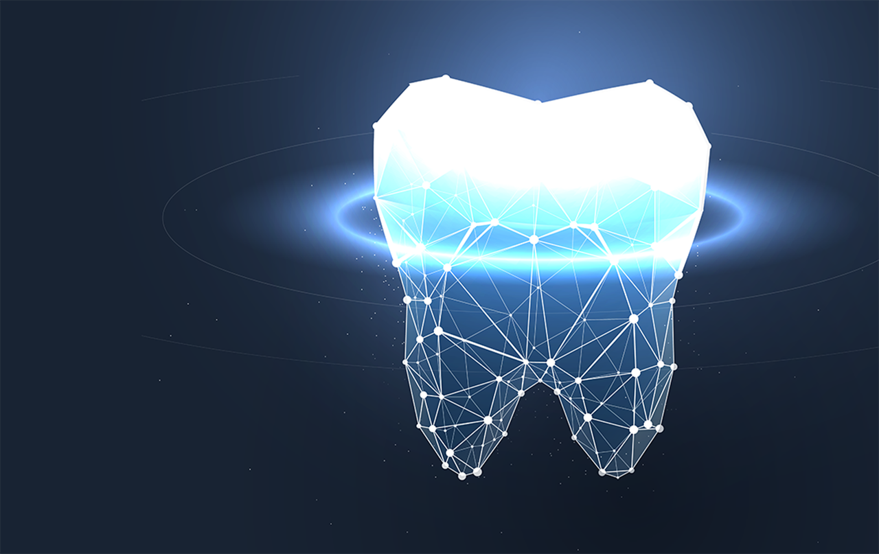 An image of an AI tooth depicting AI and Dentistry
