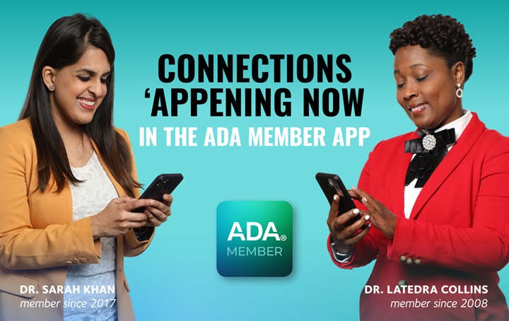 Make connections with the chat feature on the ADA Member App