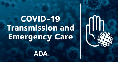 Graphic for ADA COVID-19 Emergency Care Act Webinar