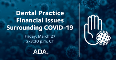 Graphic for ADA COVID-19 FINANCIAL webinar