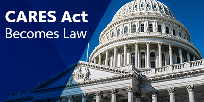 Graphic for ADA COVID CARES Act Becomes Law