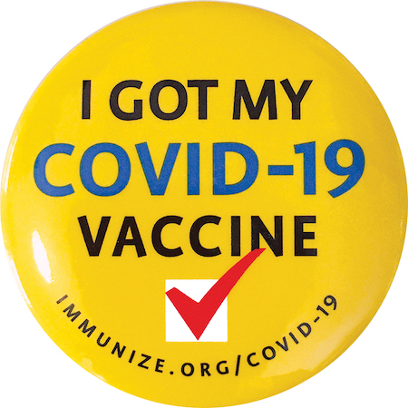 COVID button
