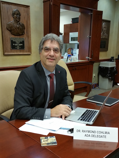 Photo of Dr. Cohlmia as ADA delegate