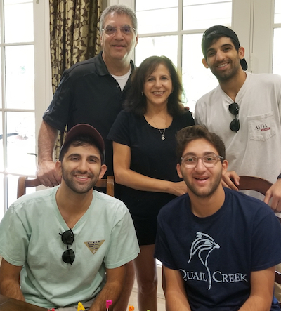 Photo of Dr. Cohlmia with wife and sons