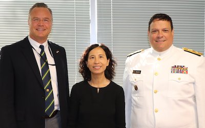 Photo of Dr. Ricks with Canada dental leaders