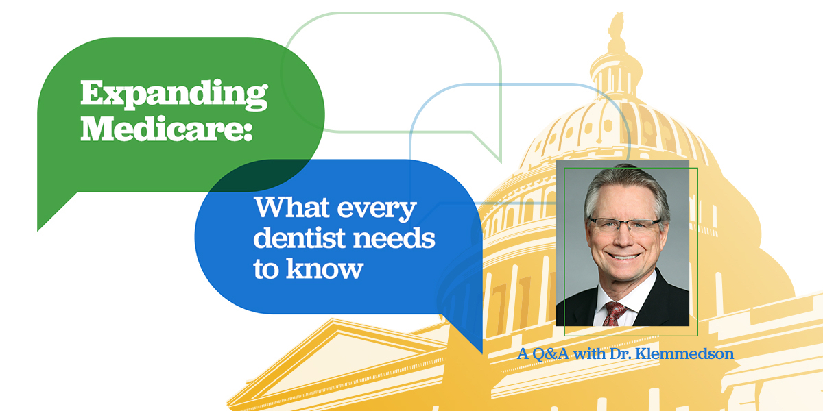 Image of ADA President Daniel J. Klemmedson for Medicare feature