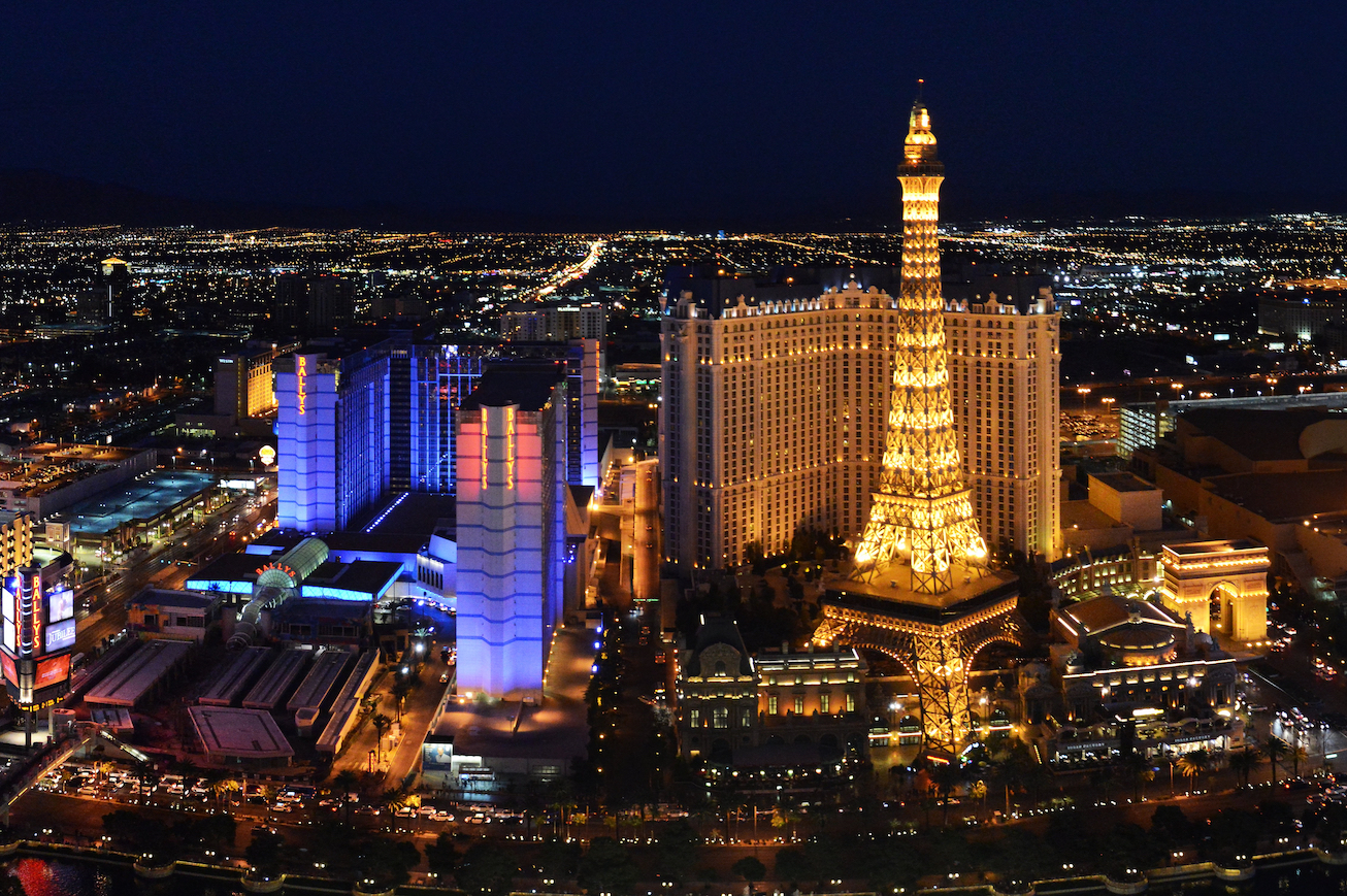 Image of downtown Las Vegas at night