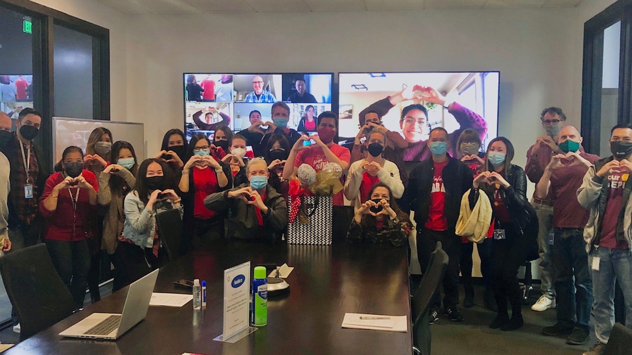 Pacific Dental Services dental team members celebrate Heart Awareness month