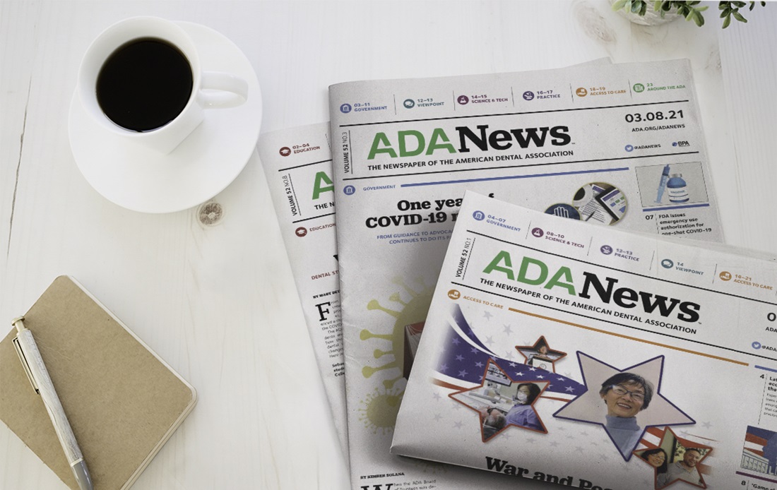 Photo of print publication ADA News