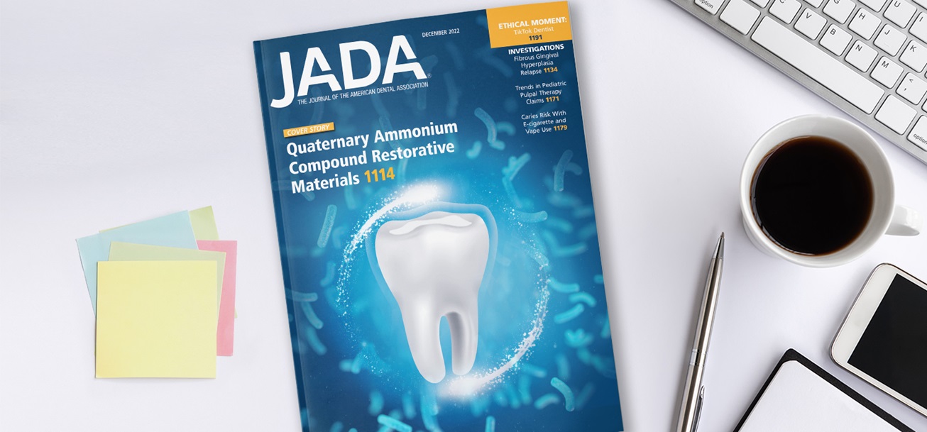 Image of desktop with JADA December issue