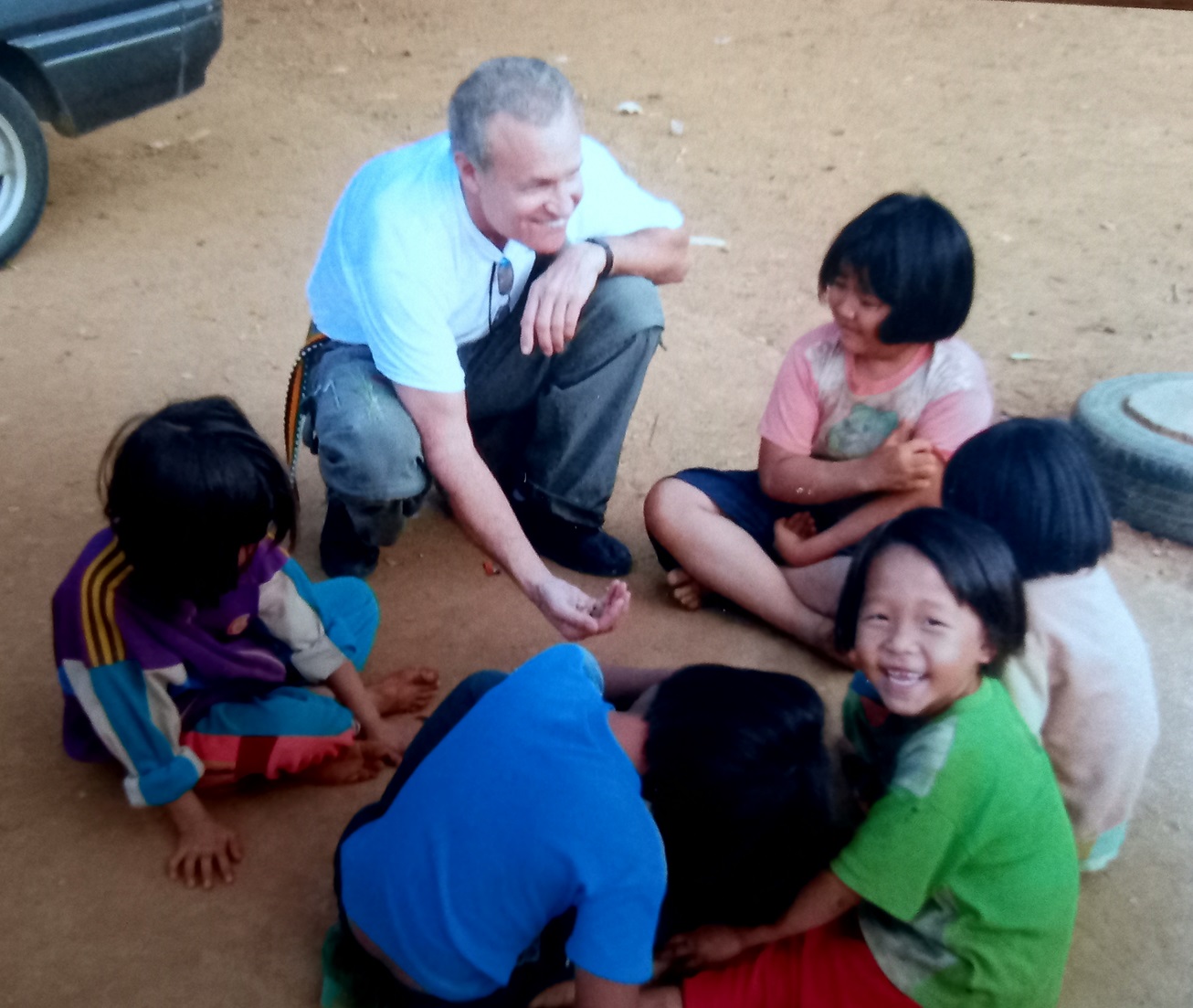 Photo of Dr. Nash with kids