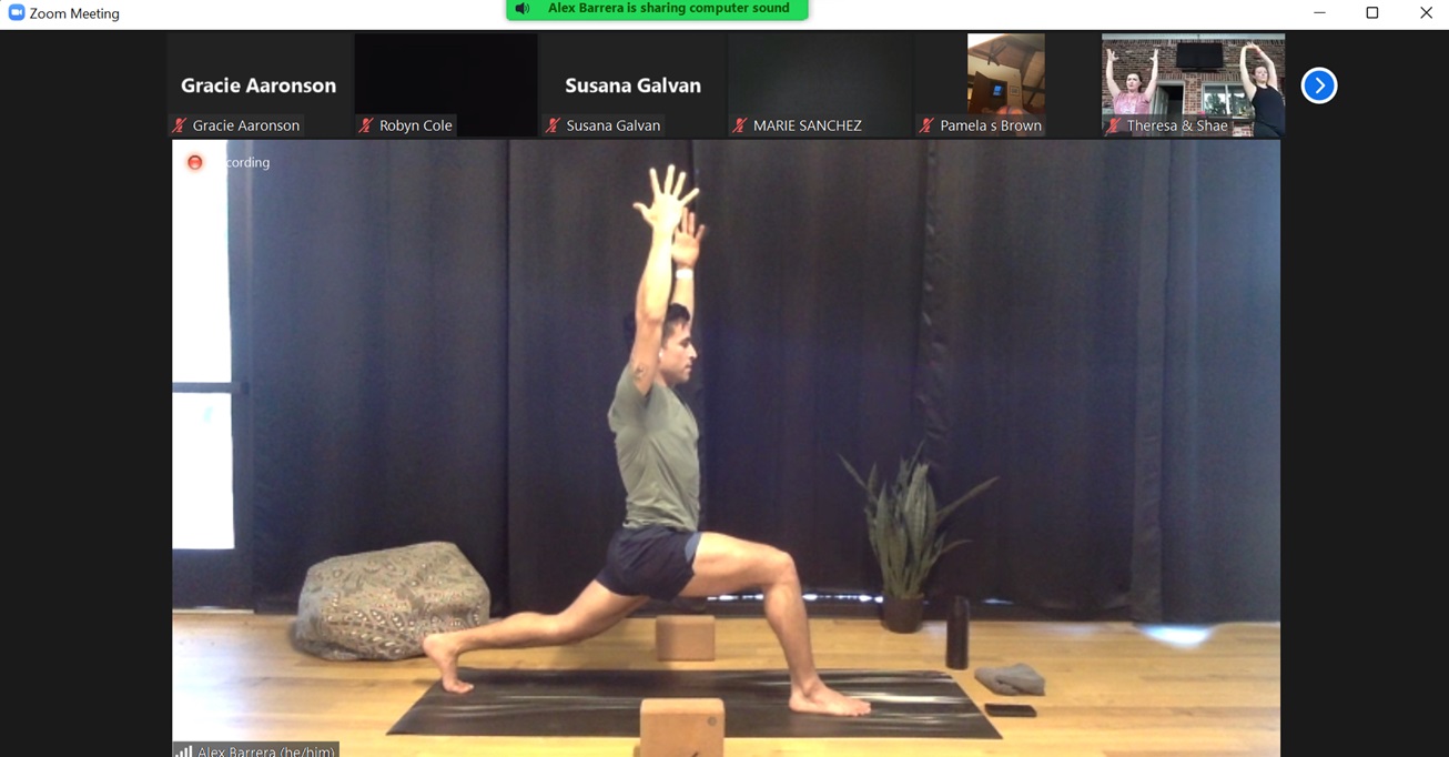Image of Dr. Barrera's yoga class