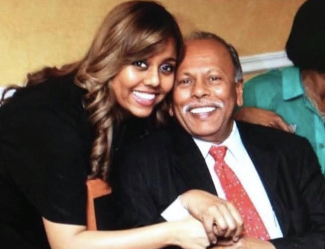Photo of Dr. Patel and her father