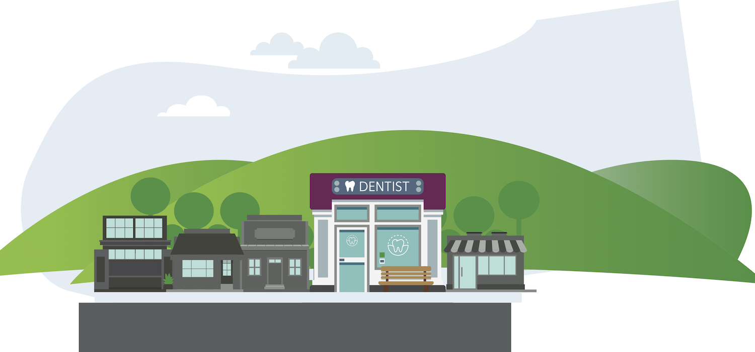 Illustration of rural dental office