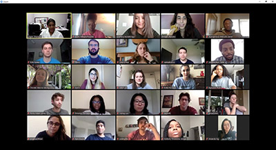Image of Dr. Logan’s class on Zoom