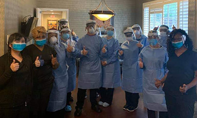 Photo of Dr. Zamlin’s dental team