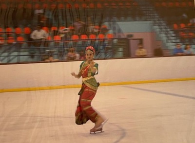 Photo of Dr. Deshpande ice skating