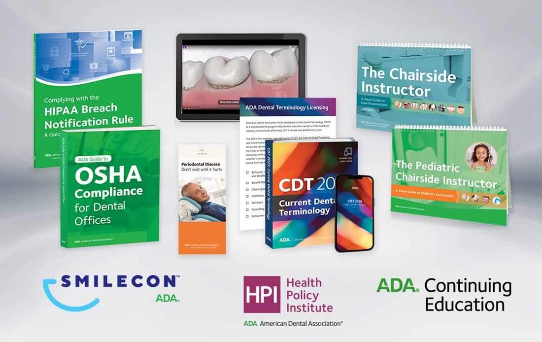 products and solutions available through the ADA Business Product Portfolio