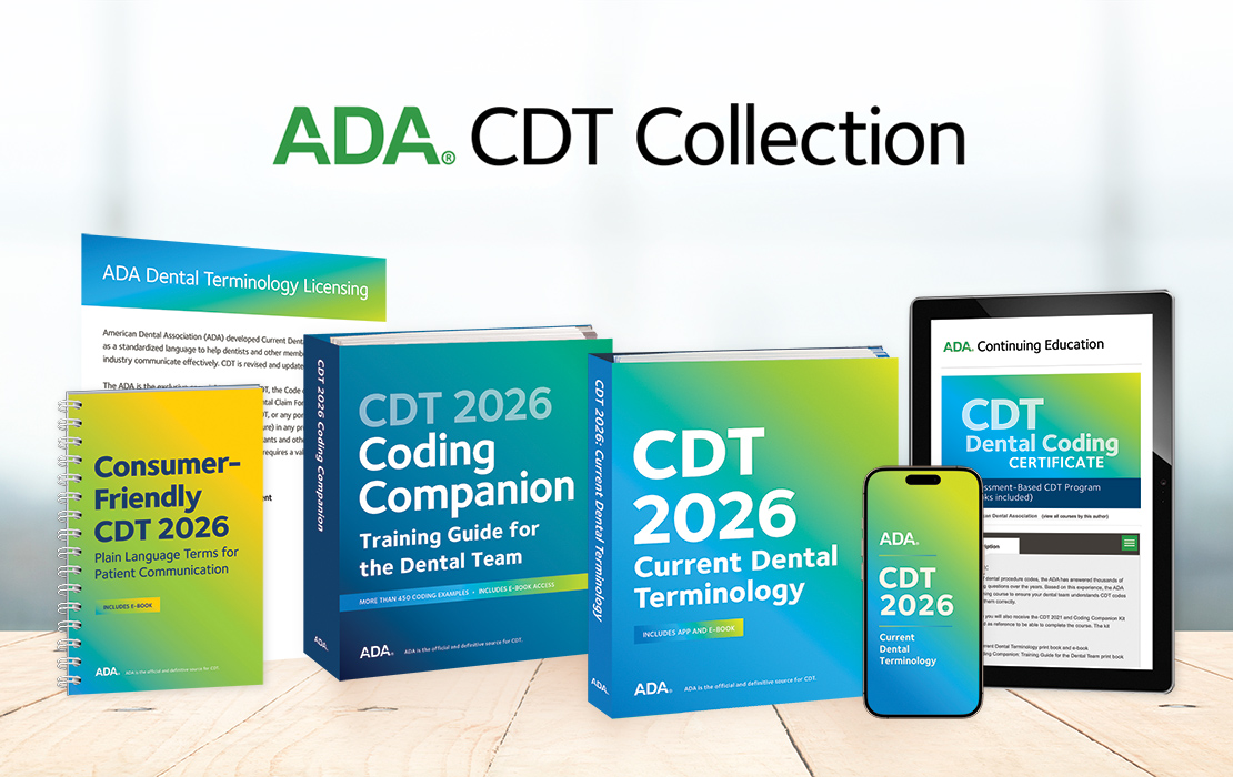 CDT collection of products available through the ADA Store