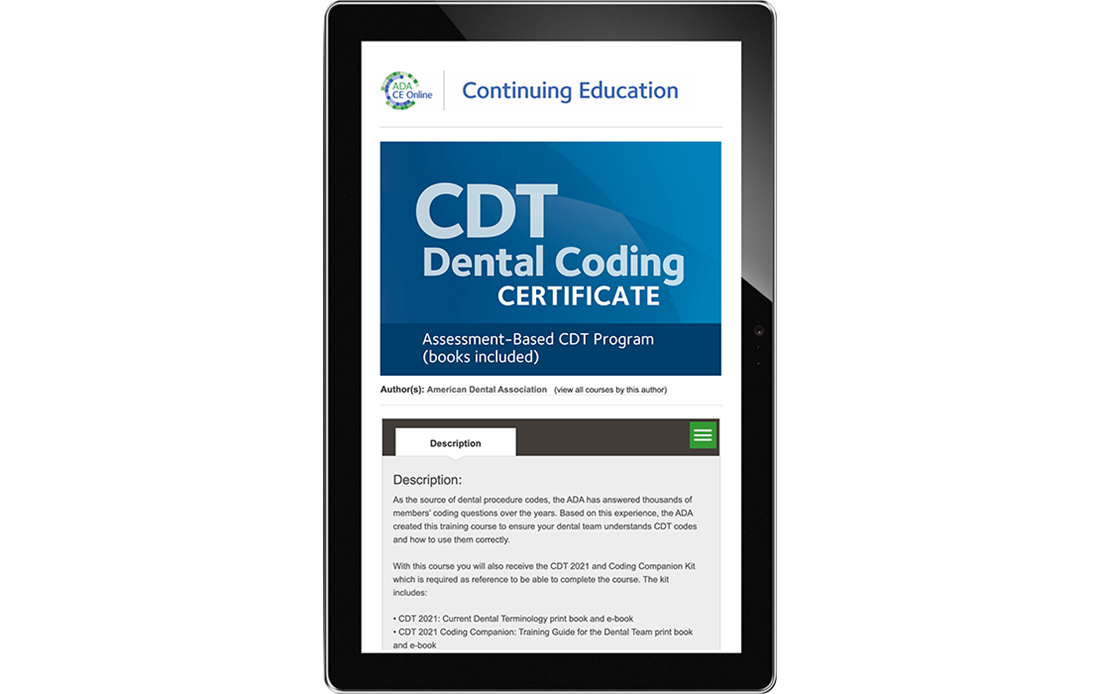 CDT 2023 Dental Coding Certificate course