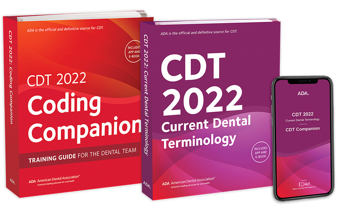ADA CDT book, CDT Coding Companion, and CDT App