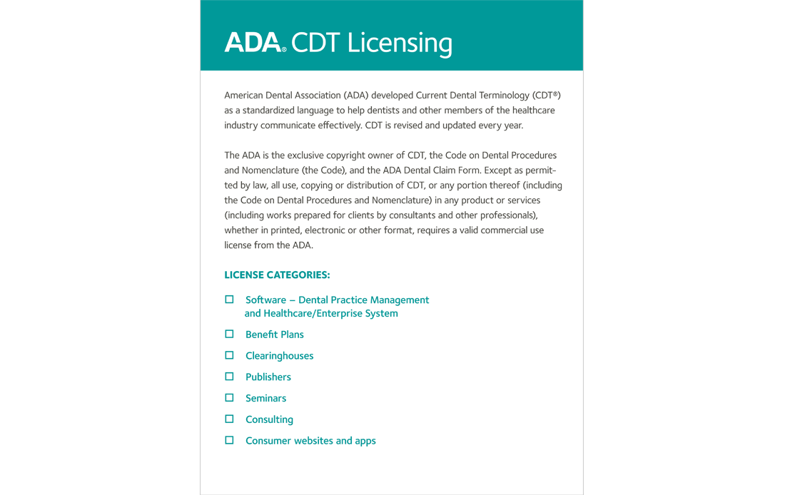 CDT 2024 CDT Licensing