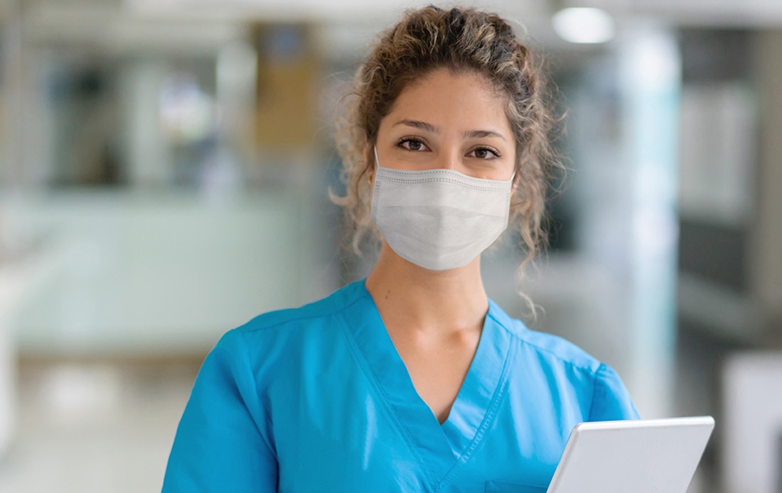 Female dental team member