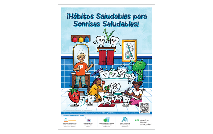 National Children's Dental Health Month spanish flyer