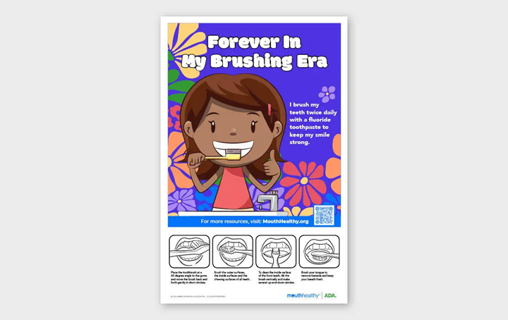 Era brushing teeth poster