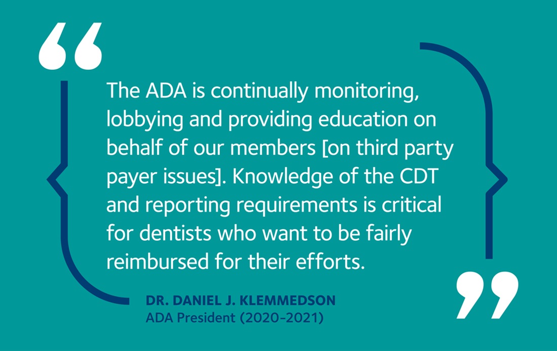 quote from Dr. Klemmedson on supporting third party payer efforts