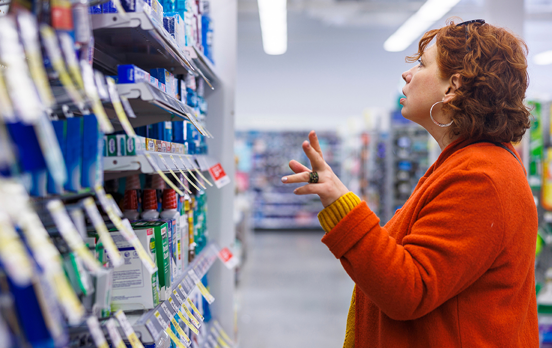 Person checking products for the ADA Seal of Acceptance
