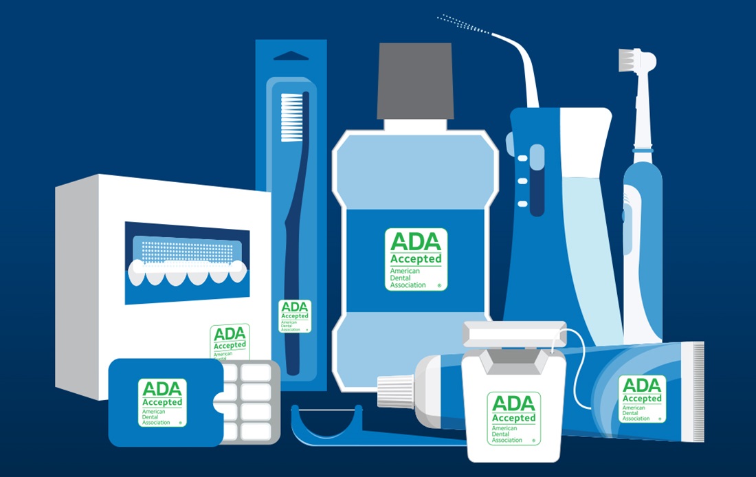 An illustration showing numerous ADA Seal product categories