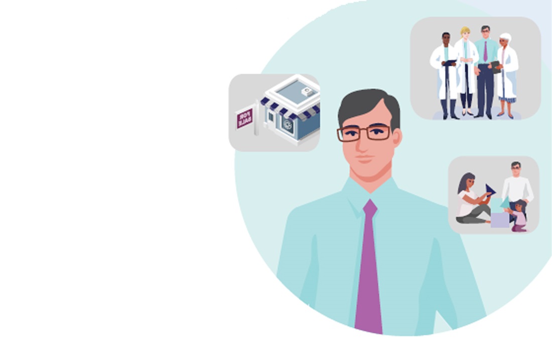 An illustration of a successful practice owner